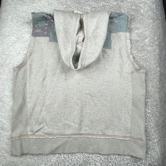 Free People Santa Fe Patchwork Sleeveless Hoodie NEW - Picture 3 of 11